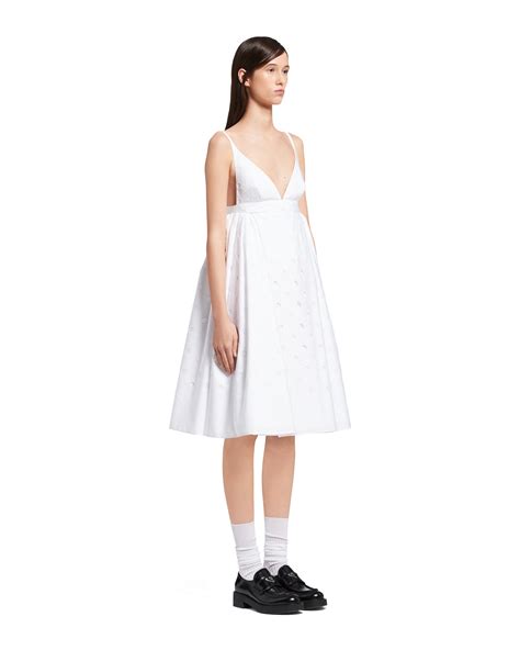 prada white lace dress|prada jacquard dress.